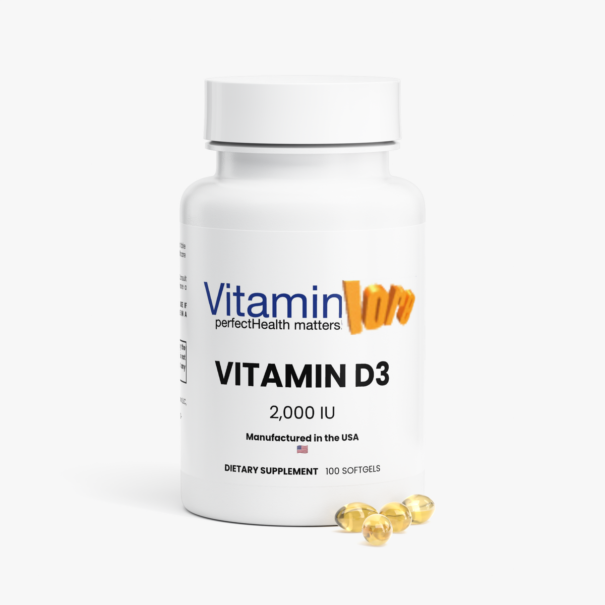 Vitamin D3 2,000 IU (50 mcg) Softgels | 100 Count | VitaminLore