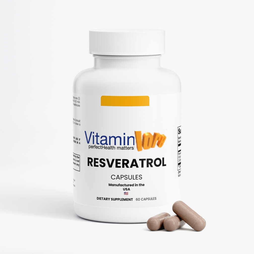 Daily Resveratrol 600 mg Capsules (50% Trans-Resveratrol) | 60 Count