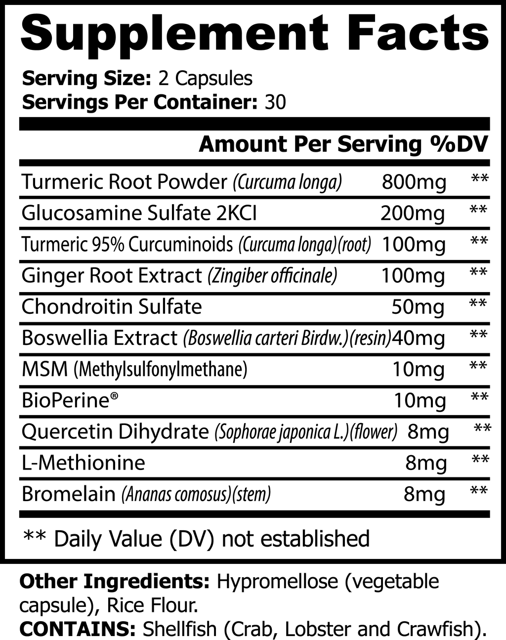 Turmeric Curcumin Capsules with Black Pepper (BioPerine) | 60 Count | VitaminLore