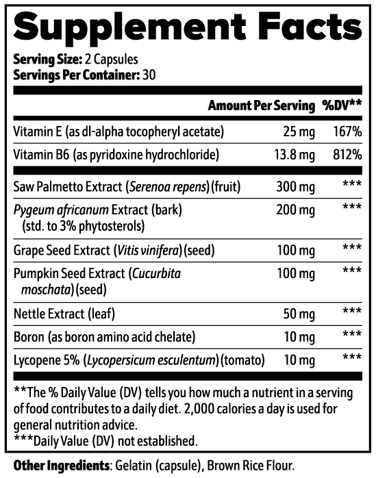 Prostate Support – Men’s Health Formula | VitaminLore